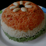 Indian cuisine (Tiranga-Pulao)