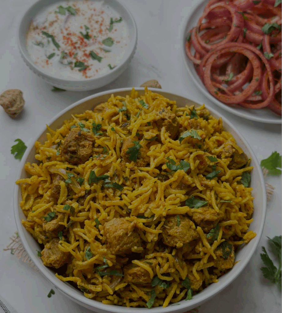 Homemade Soya Chunks Biryani